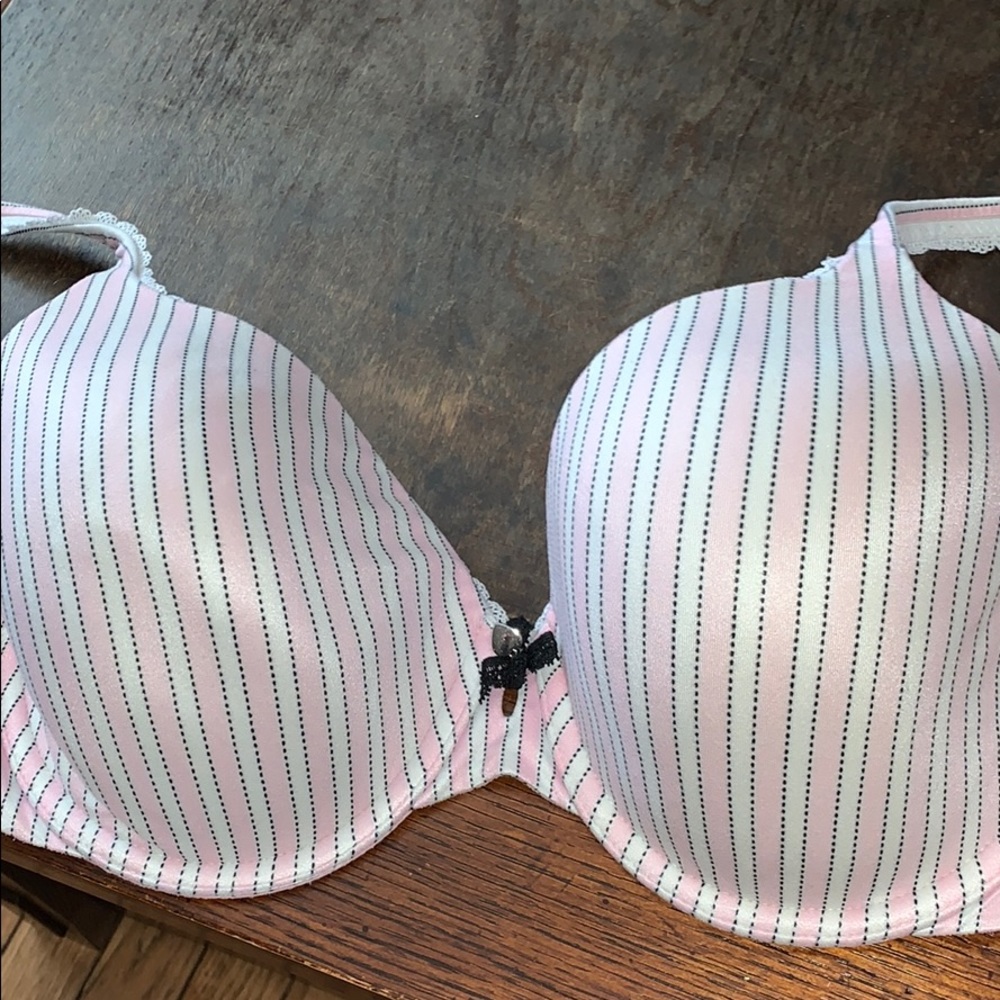 victoria’s secret perfect coverage stripe bra 34DD